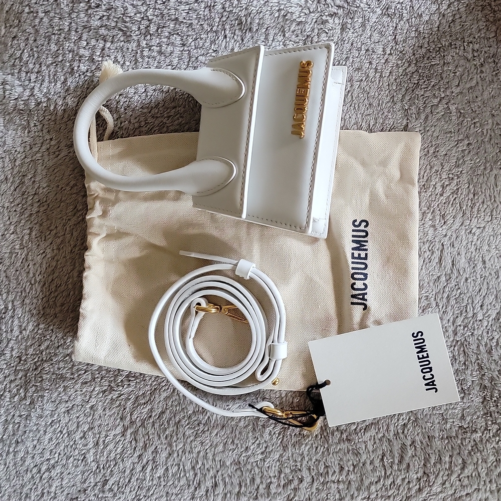 Jacquemus White La Montagne 'Le Chiquito' Clutch